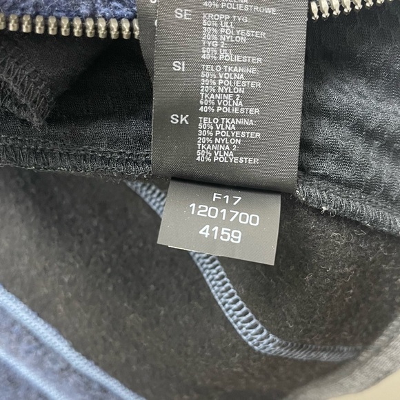 NWT Kuhl Kozet Zip Up Vest Womens XS Wool Blend Fleece Outdoors Navy & Gray - Picture 6 of 6